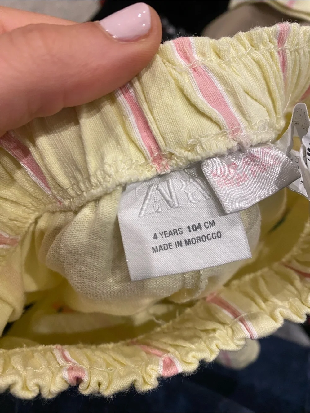 ZARA Yellow Strawberry & Cherry Stripe Kids set